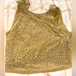 Sequin nude top only worn once